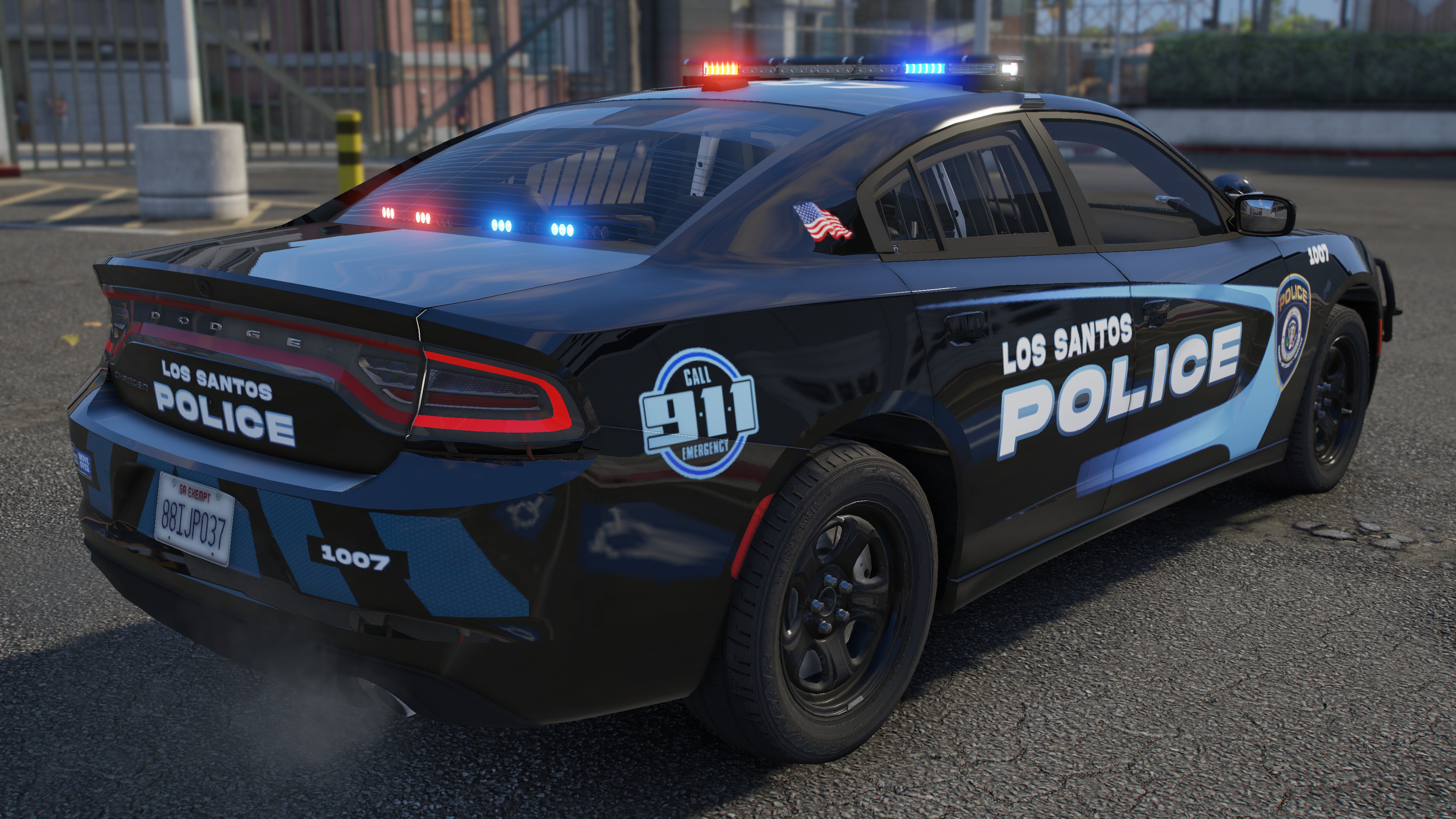 Los Santos Police Upgrade Replacement Pack Dlc File R B B B Lights