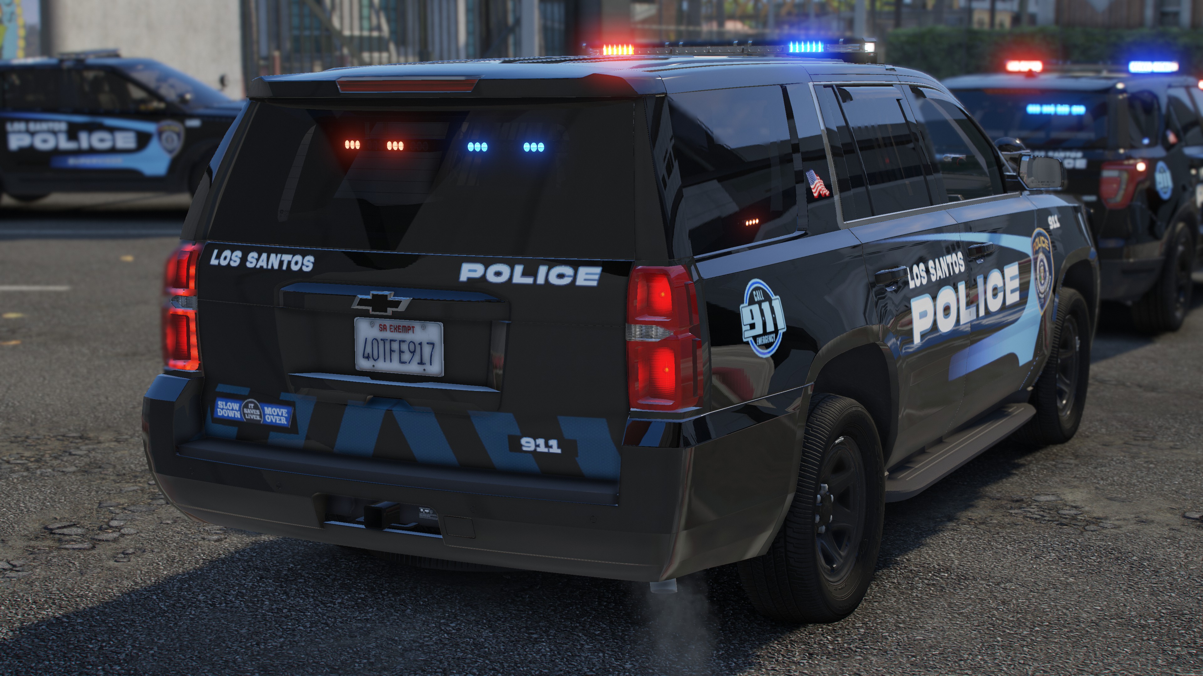 Los Santos Police Upgrade Replacement Pack Dlc File R B B B Lights