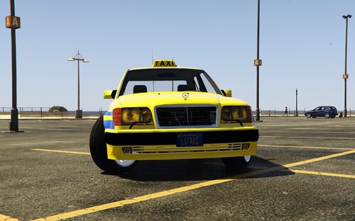 Mercedes-Benz E500 W124 Taxi Los Santos [Enhanced & Legacy | Replace]