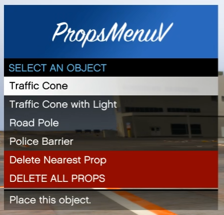 PropsMenuV - Simple Props Menu