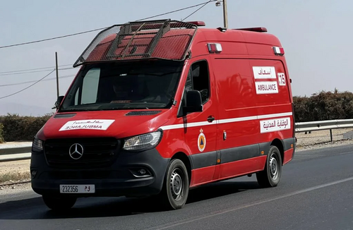 Moroccan Ambulance Car & NPC Livery (Protection Civile) - Mercedes Sprinter