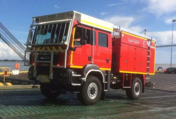 Moroccan Fire Truck & NPC Livery (Protection Civile) - MAN TGM