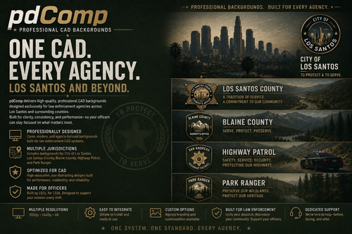 pdComp Backgrounds - Different Agencies