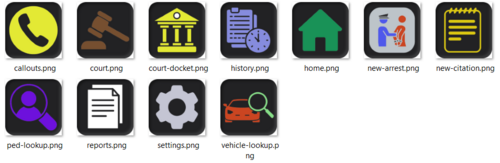 pdComp - Police Computer Color Icons