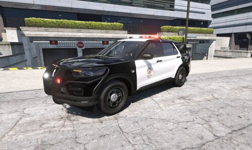 2025 LAPD Ford Explorer Texture