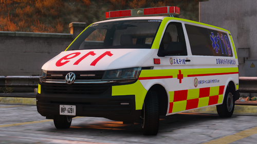 臺灣救護車 Taiwan Ambulance(Volkswagen T6.1 Kombi LWB)[ADD-ON|ELS|Reflect]