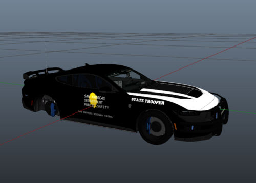 (ELS) (RED AND BLUE) SAHP MUSTANG INSPIRED BY TEXAS DPS. THANKS FOR SUPPORT