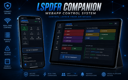 LSPDFR Companion (BETA) - Your Phone Becomes Your Police Radio