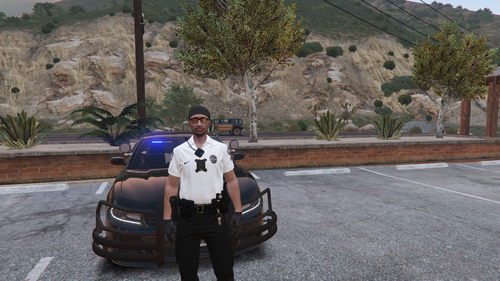 LSPD Nike Polo - Thin Blue Line Edition