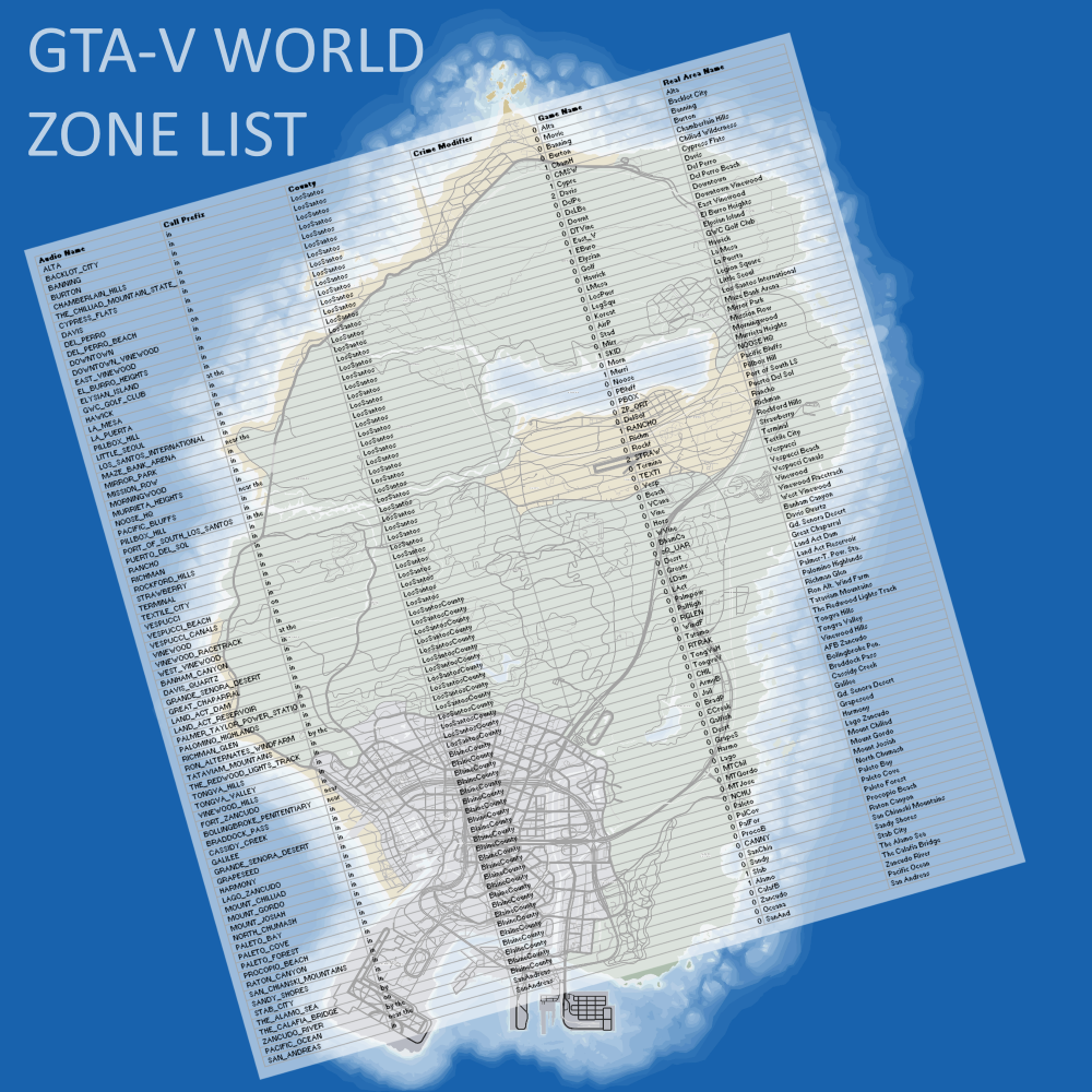 III,VC] Zone maps - Documentation - GTAForums