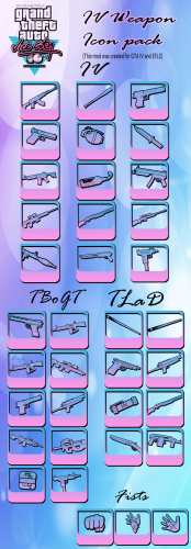 HD Weapon Icons para GTA 4