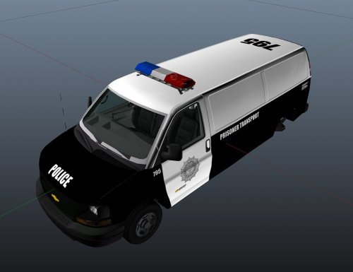 Chevy Express Prison Transport MX7000 Lightbar