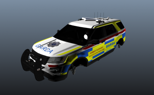 Irish Garda Armed Response Unit Livery 4K for 2016 Ford Police Interceptor