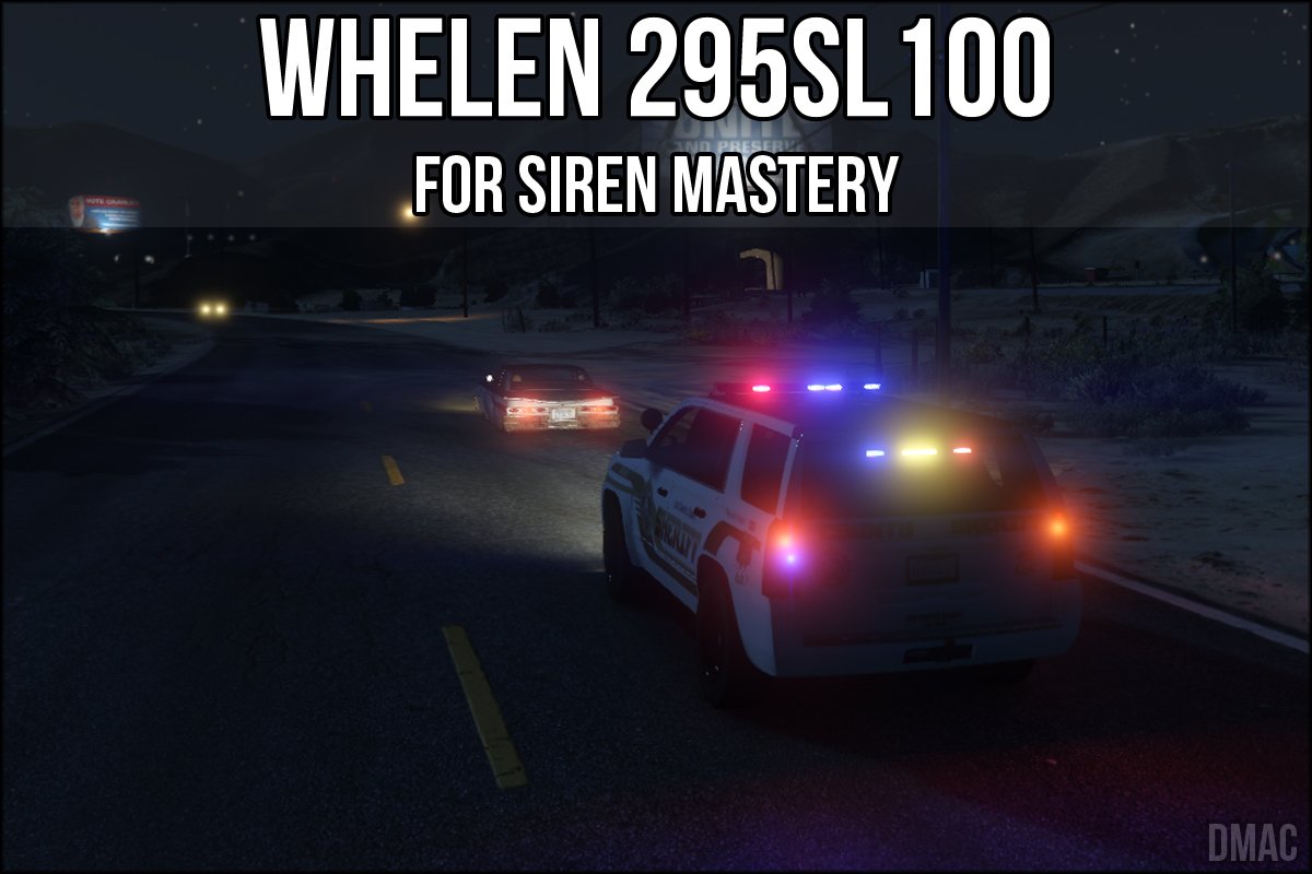 Whelen 295SL100 for Siren Mastery - Audio Modifications - LCPDFR.com