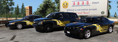 Los Santos County Sheriff Skins, modeled after MCSO