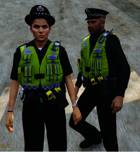 British Police Officer (New Ped Model Female&Male) - Player & Ped  Modifications 