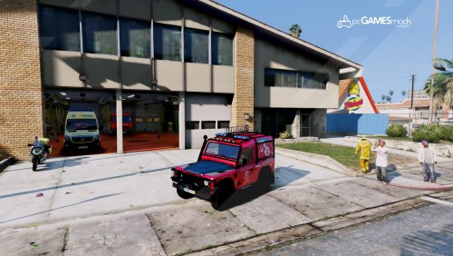 GTA IV - Portuguese Fire Dept responding to a warehouse fire / Bombeiros  Portugueses 