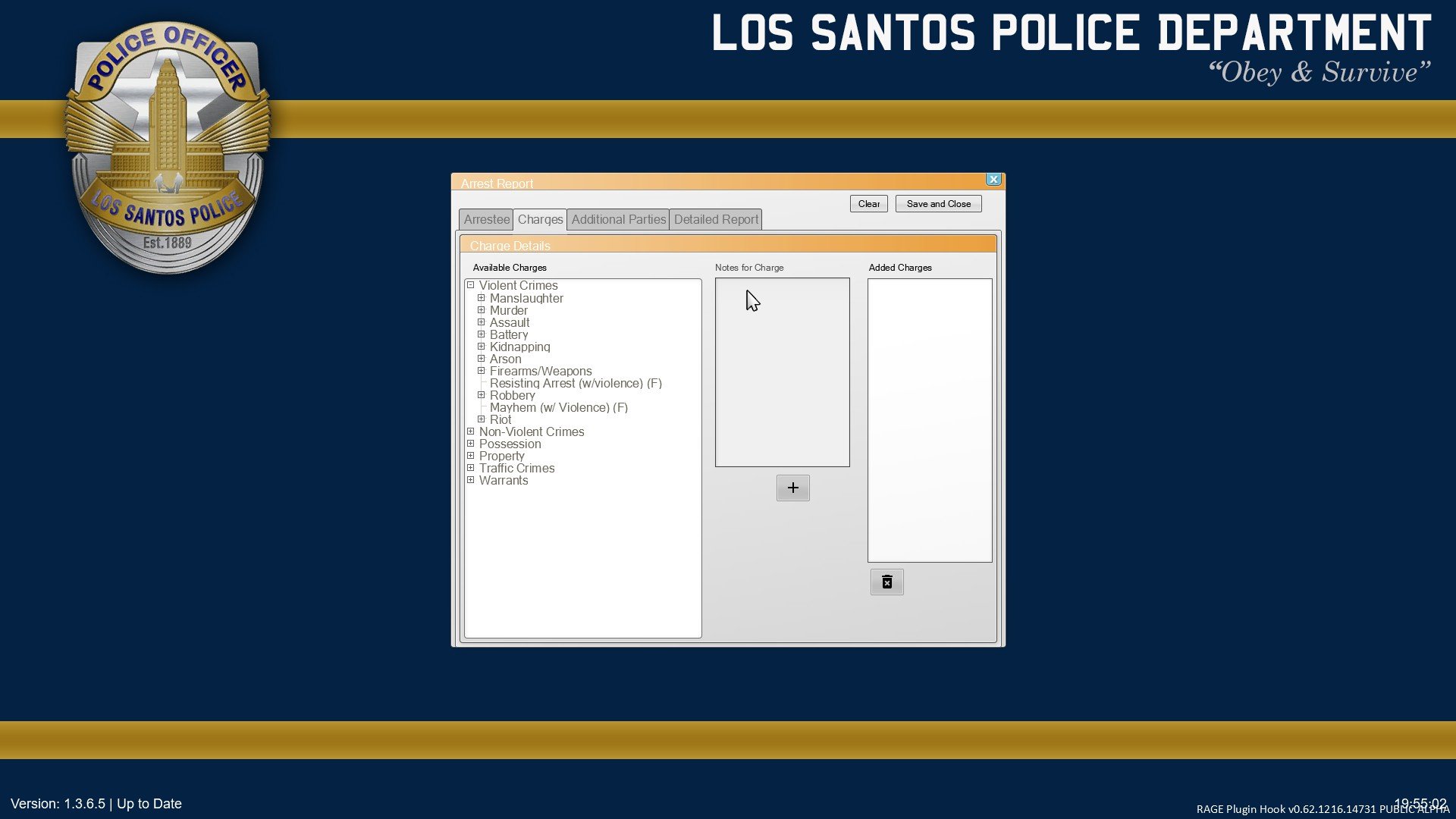 GitHub - Roo7K1d/RP-Police-Database: An LSPD database for logging the  crimes of citizens. Designed for GTA:V RP.