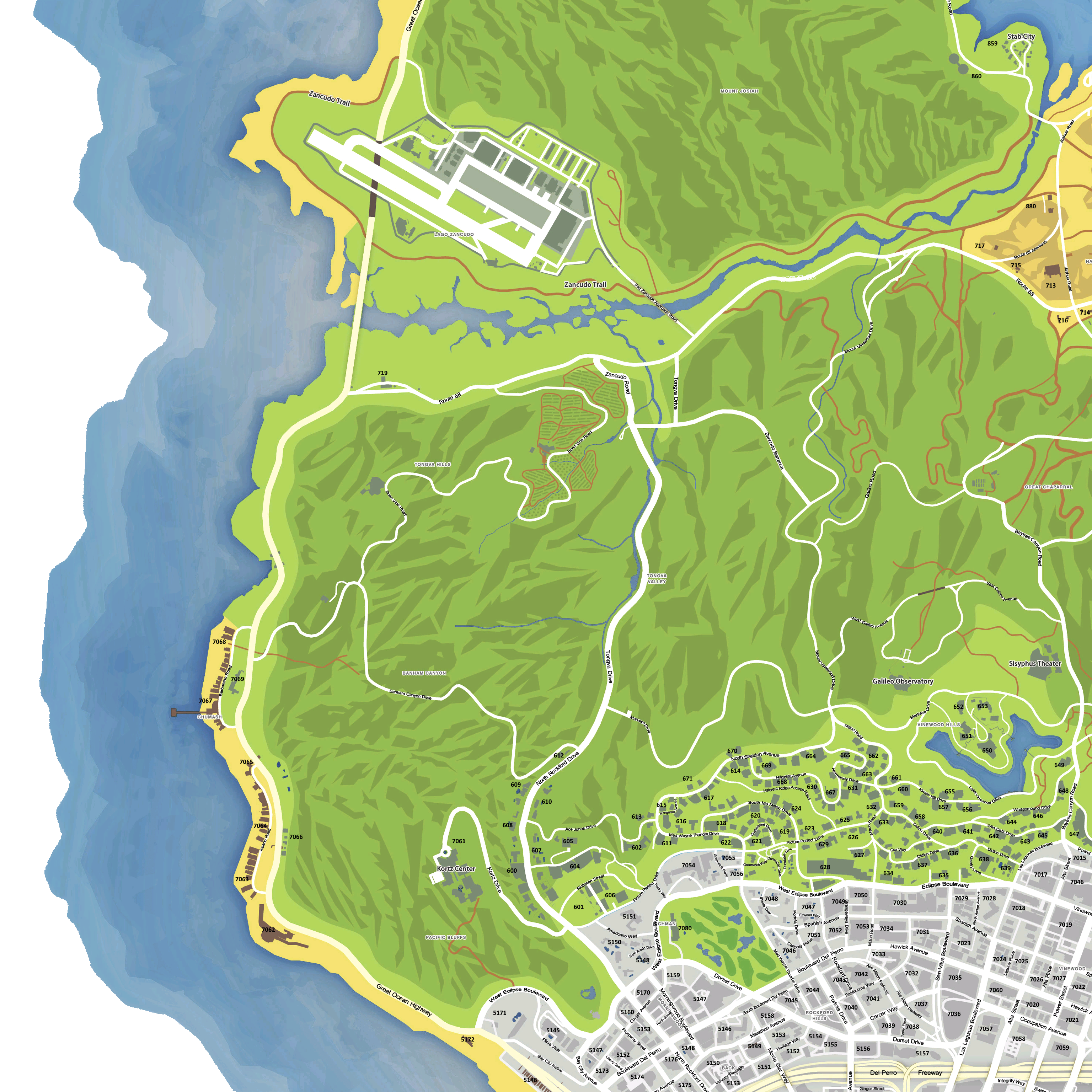 Gta 5 map with street names фото 71