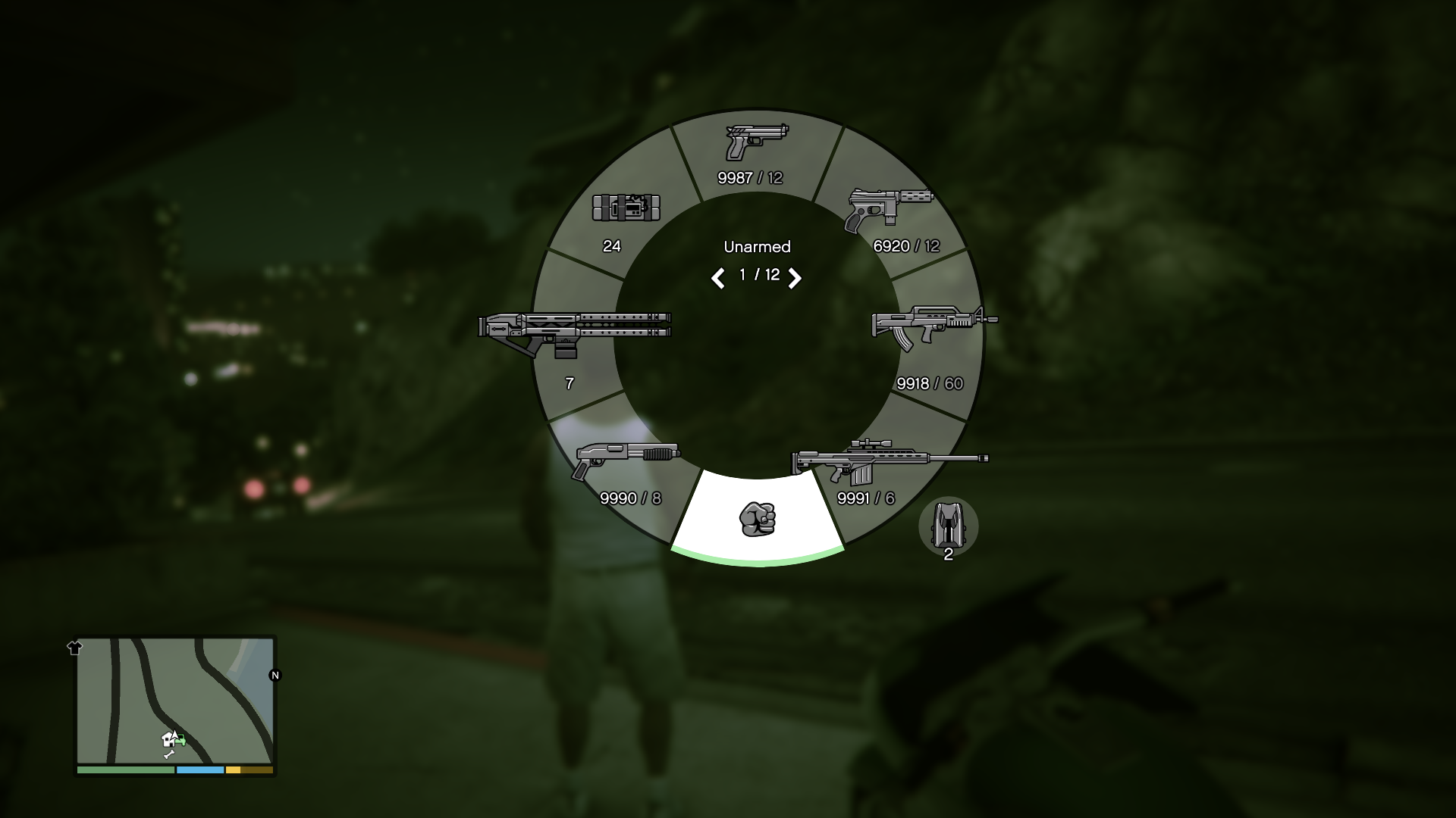 Old-gen hud and menu 