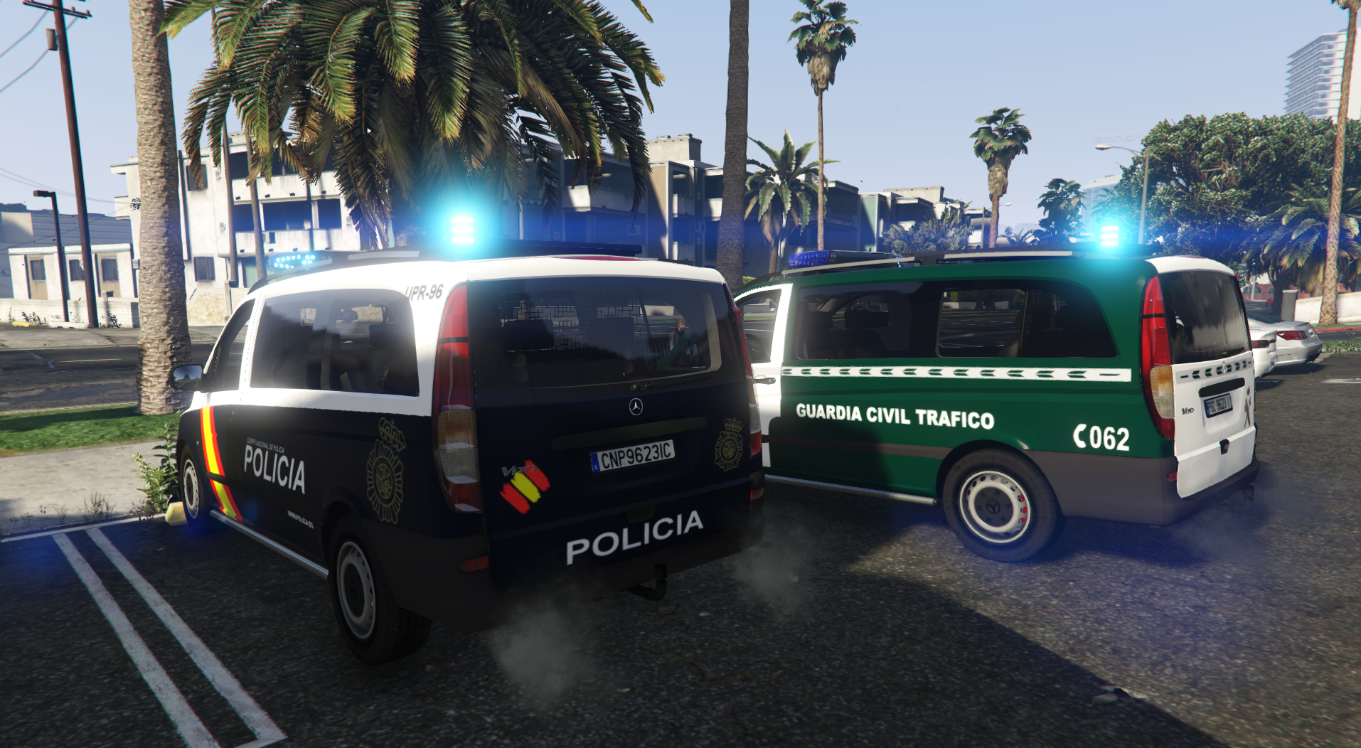 2010 Mercedes Vito Guardia Civil Trafico y Policia Nacional CNP UPR [ELS] -  Vehicle Textures 