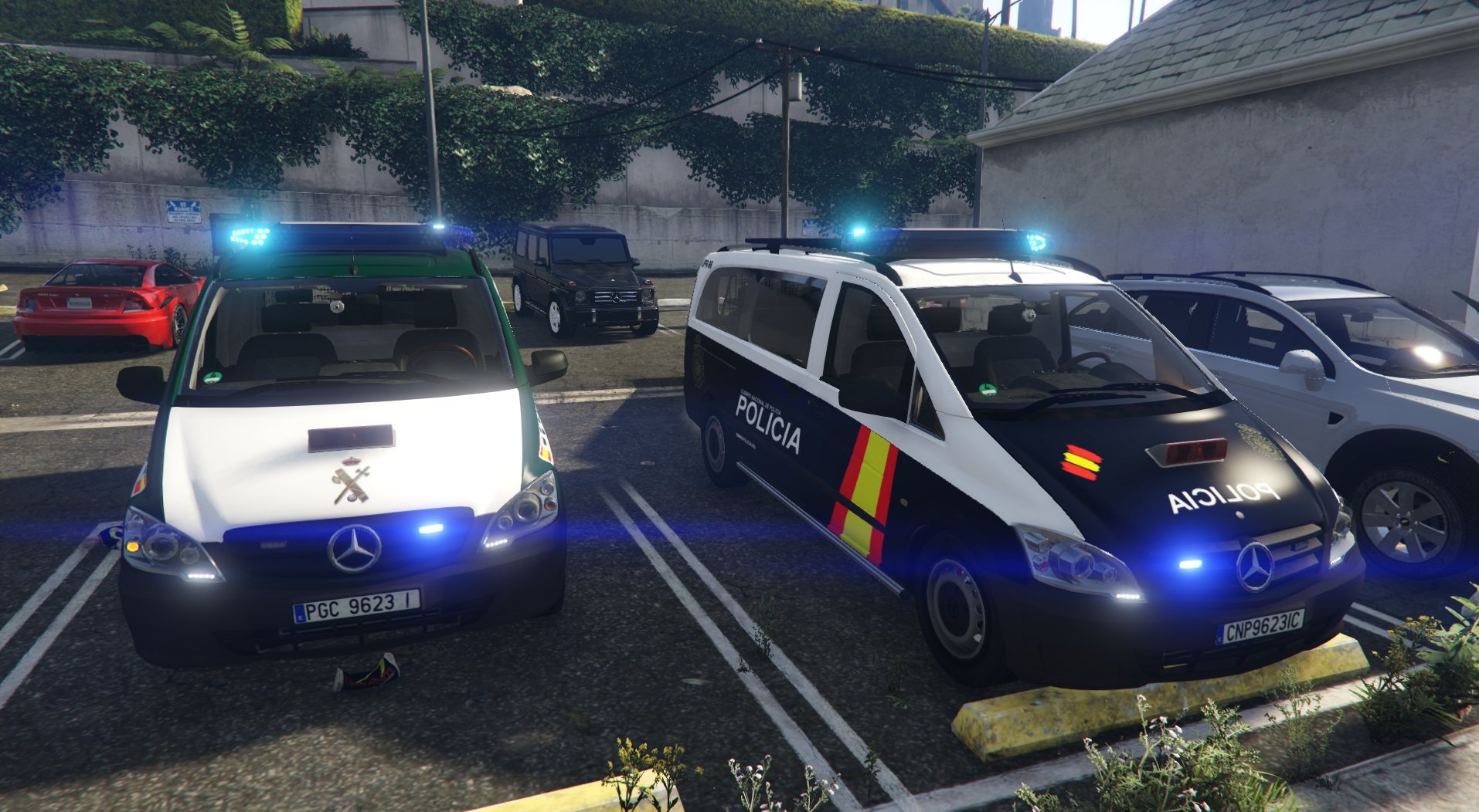 2010 Mercedes Vito Guardia Civil Trafico y Policia Nacional CNP UPR [ELS] -  Vehicle Textures 