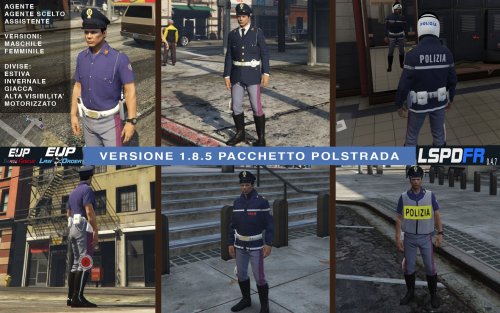 Divise italiane EUP per LSPDFR 0.4.7 - Italian uniforms - Player & Ped  Modifications 