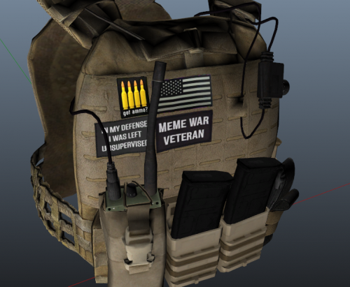 Civilian vest with morale patches. - Player & Ped Modifications