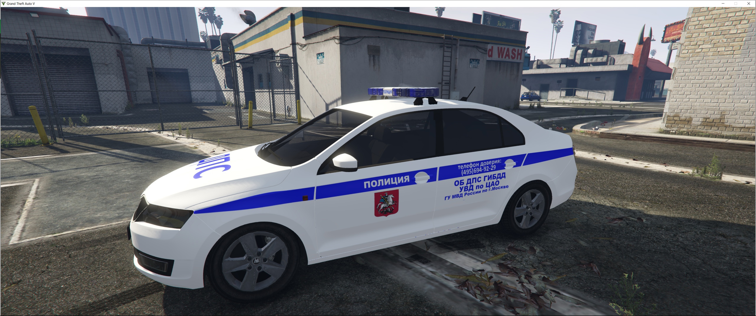 Skoda russian police DPS skin (Moscow) - Vehicle Textures - LCPDFR.com