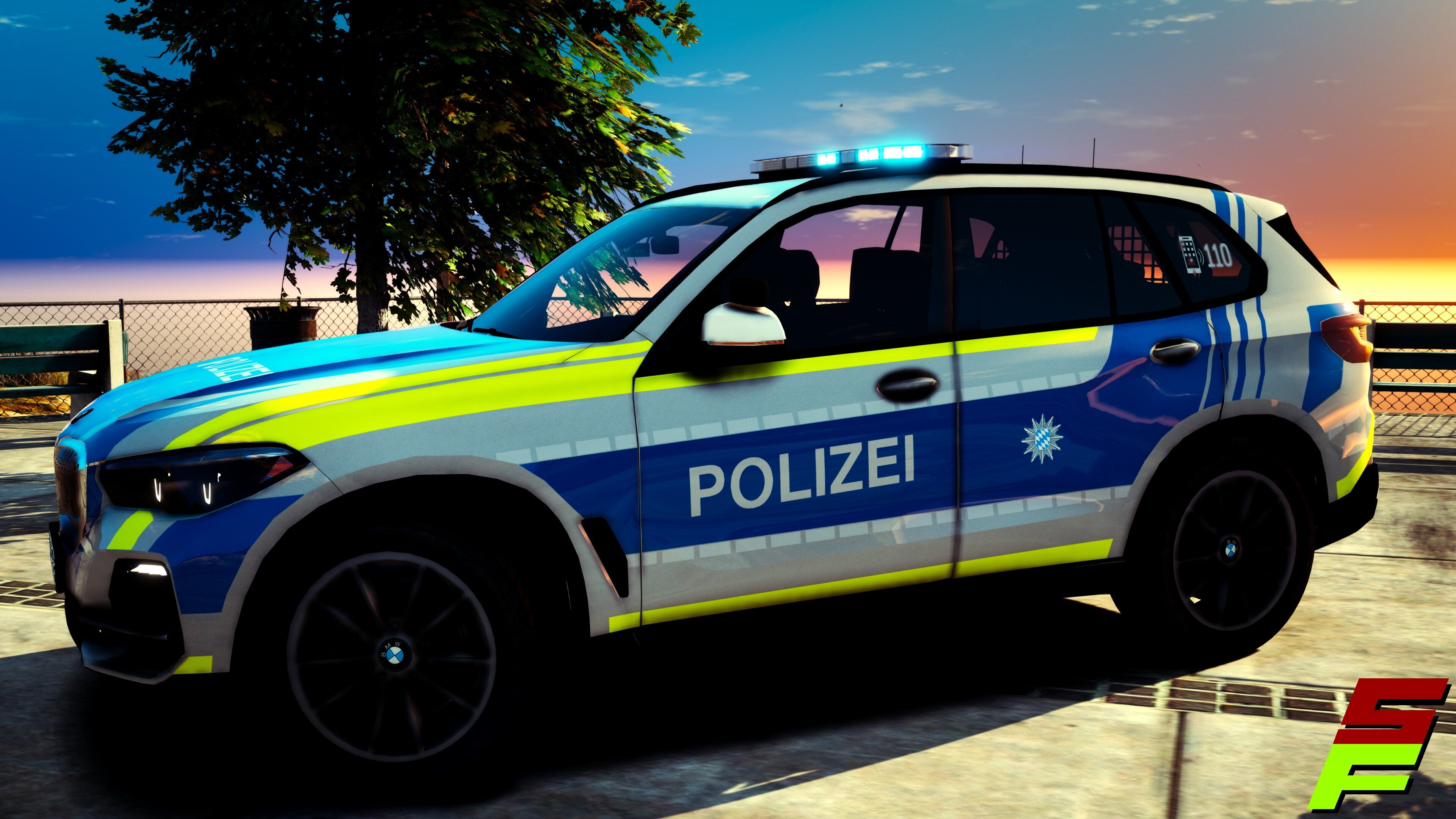 2020 BMW X5 Polizei Bayern - Vehicle Textures 