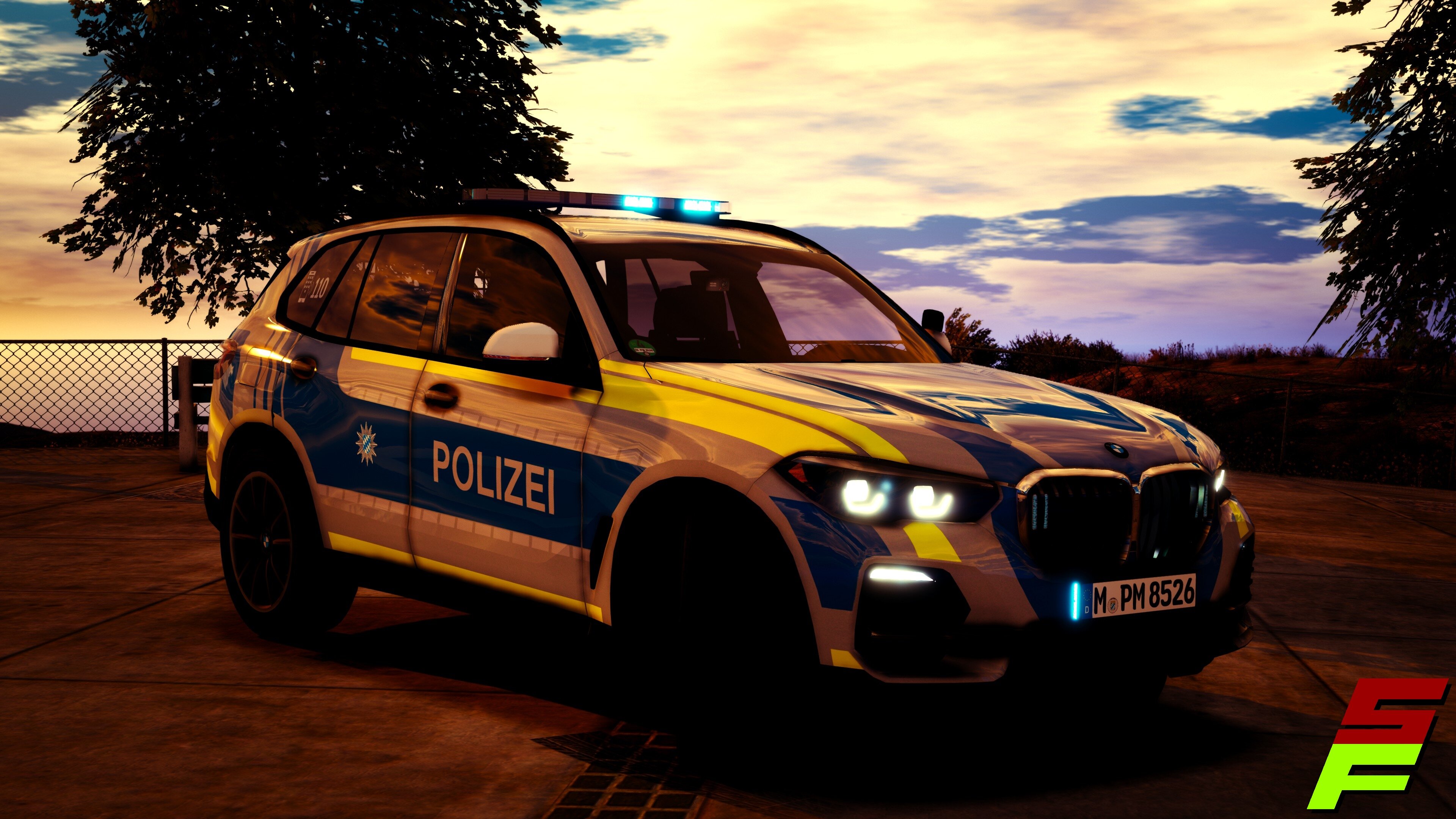 2020 BMW X5 Polizei Bayern - Vehicle Textures 