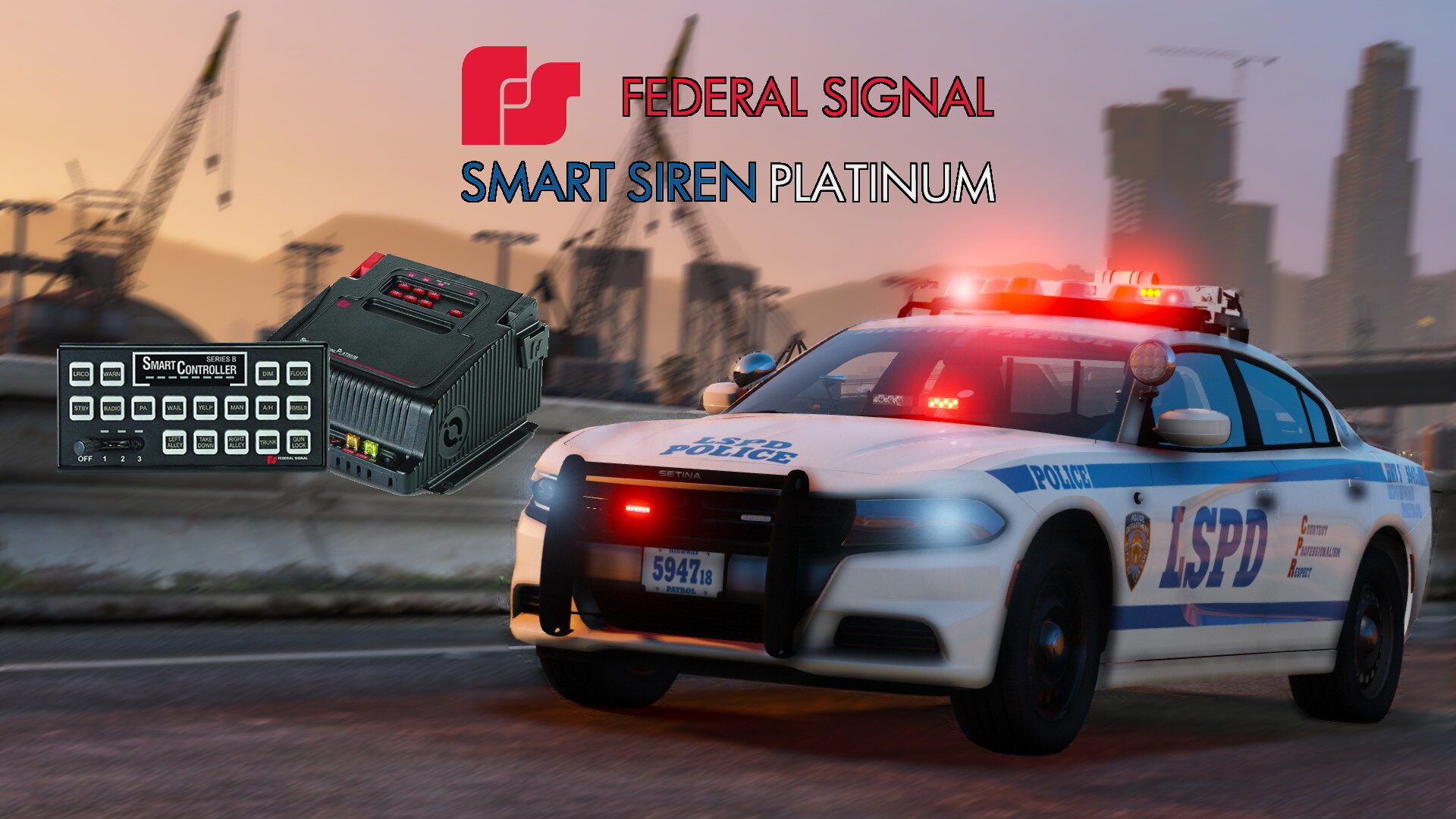 Ultimate Federal Signal Smart Siren Platinum SSP3000 Series A pack