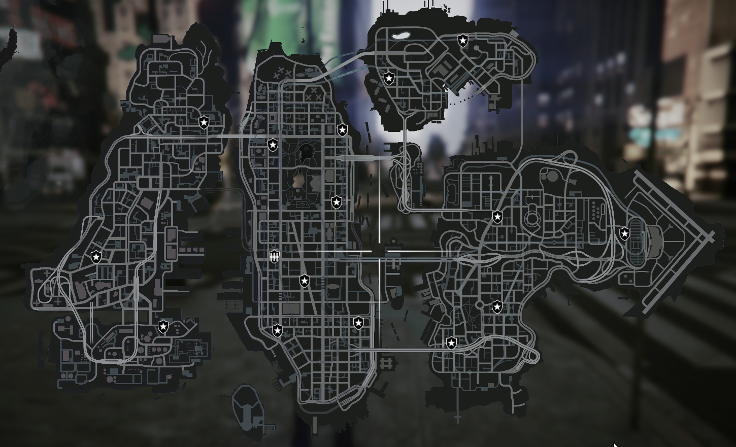 GTA 3's Liberty City Map in GTA 5 