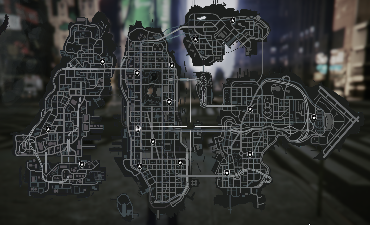 Grand Theft Auto Liberty City Map