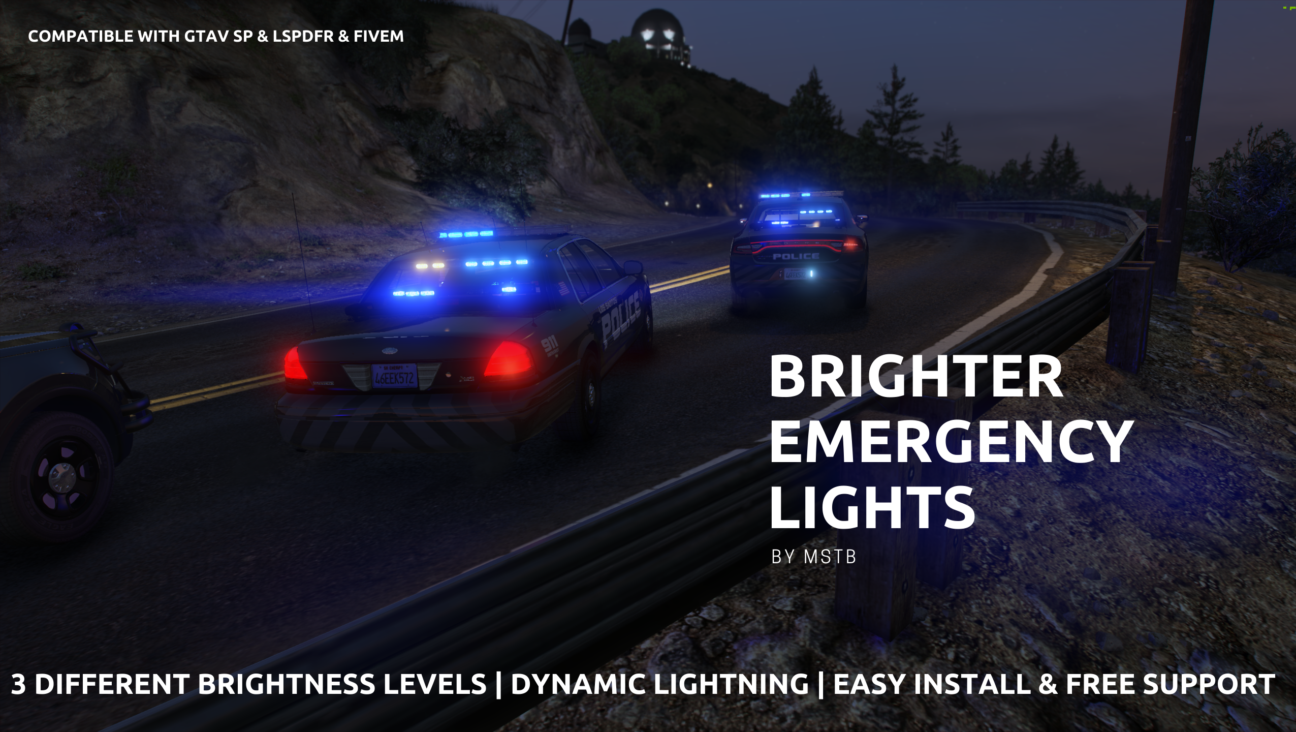 Emergency lighting system для gta 5 фото 6