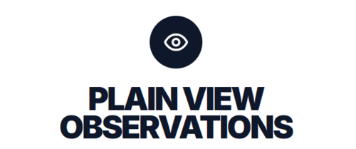 Plain View Observations