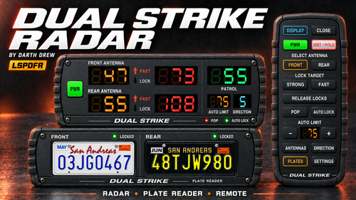 Dual Strike Radar – Realistic Dual-Antenna Police Radar for LSPDFR
