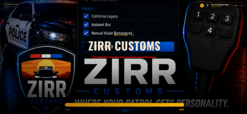 ZIRR Loading Screen (fivem)