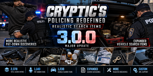 Cryptic's Policing Redefined: Realistic Search Items