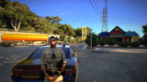 (CHP) California Highway Patrol Vest Texture
