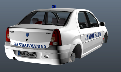 Logan 2004 FaceLift Jandarmeria (Mono) (Romanian Gendarmerie)