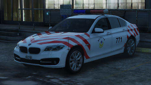 國道警車 National Highway Police Car(BMW 530d)[Add-on|ELS|Rotating Lightbar]