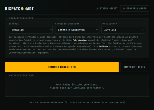 Shift Generator [Web-App]