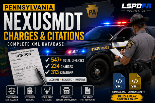 Pennsylvania Charges and Citations for NexusMDT