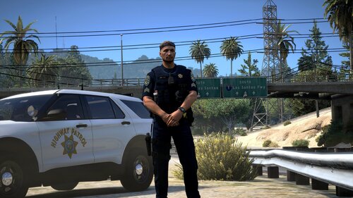 CHP Vest Textures — Hanako & EUP Match (Beige & Blue)
