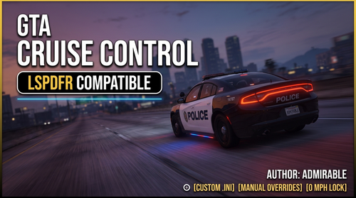 GtaCruiseControl - Smooth Adaptive Cruise Control (SHVDN3 & LSPDFR Compatib