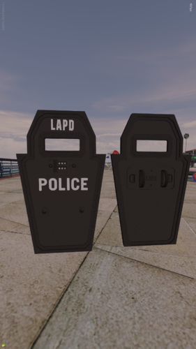 LAPD Shield Emote Prop for Peds