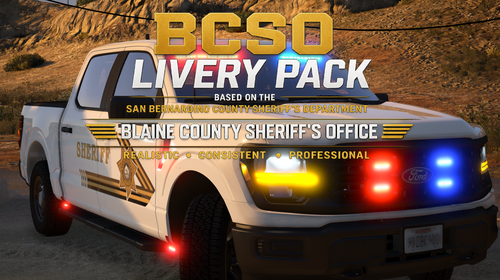 Blaine County BCSO Livery Pack Based on San Bernardino County Sheriff's