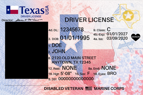 Realistic Texas ID pack