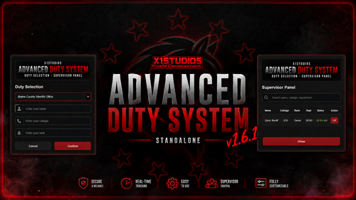 Advanced Duty System v1.6.1 (Standalone) (X1Studios)